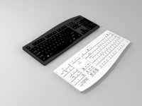 3d модель клавиатуры