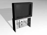 3d модель стойки с ТВ
