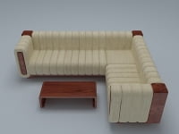 3D угловой диван