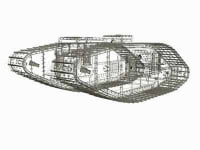 3D модель танка MK-V