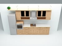 Модель кухни 3d max