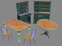 Кухонная мебель 3D