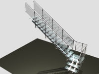 3D модель лестницы