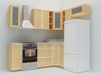 3d модель кухни