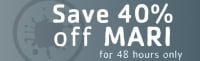 Двухдневная распродажа Mari по 40% скидке
