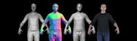 Бесплатная отсканированная 3d модель мужчины в полный рост с сайта Ten24