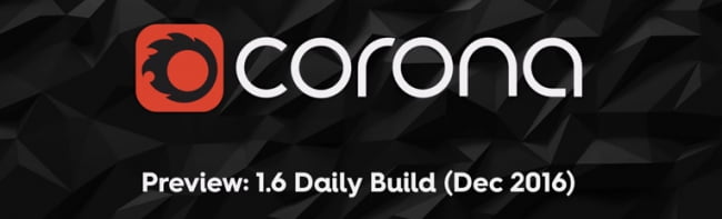 Видео привью новых возможностей рендера Corona 1.6