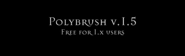 Вышла новая версия приложения для быстрого 3d скетчинга Polybrush 1.5